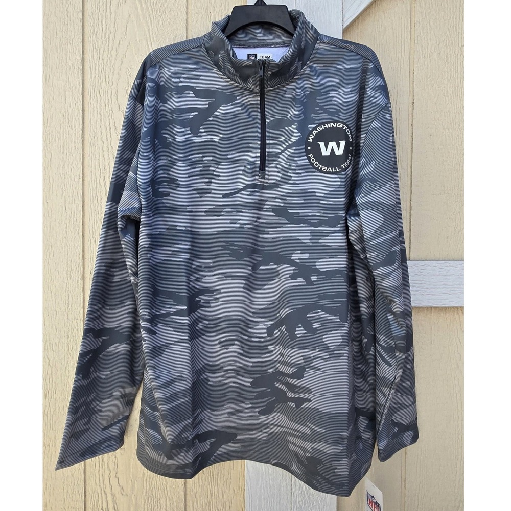 Zubaz Washington Football‎ Camo Quarter Zip Pullover Men XL NFL Team Apparel NWT